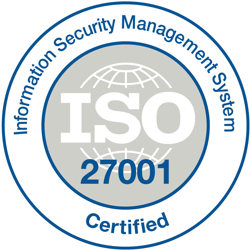 ISO/IEC 27001 Certified